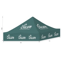 Ovation Sublimated Gazebo 2m X 2m - Roof  (Excludes Hardware)