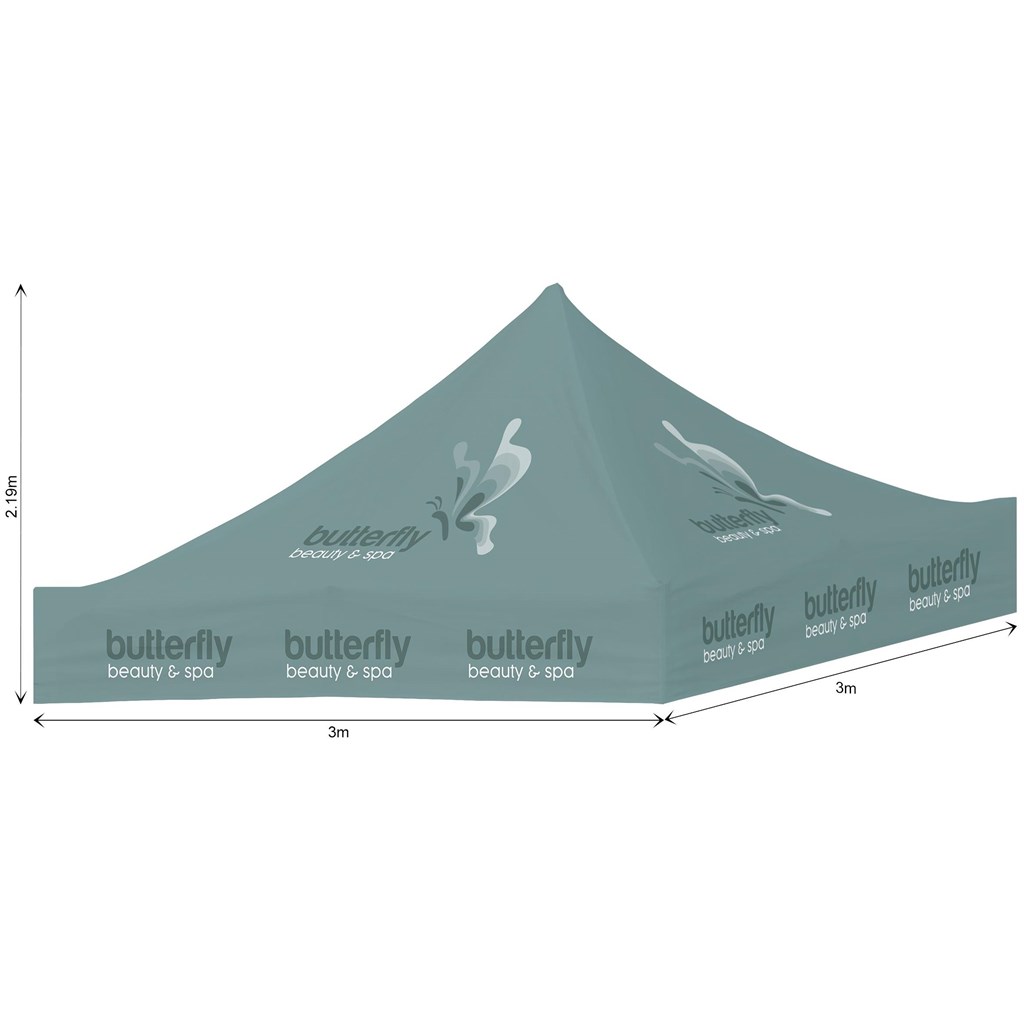 Ovation Sublimated Gazebo 3m X 3m – Roof  (Excludes Hardware)