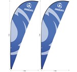 Legend 3m Sublimated Sharkfin Flying Banner Skin - Set Of 2 (Excludes Hardware)