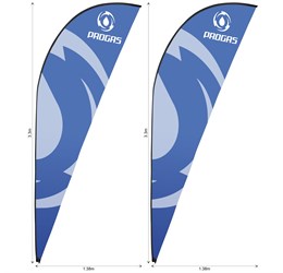 Legend 3m Sublimated Sharkfin Flying Banner Skin - Set Of 2 (Excludes Hardware)