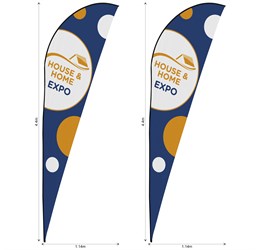 Legend 4m Sublimated Sharkfin Flying Banner Skin - Set Of 2 (Excludes Hardware)