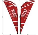 Legend 2m Sublimated Sharkfin Double-Sided Flying Banner Skin (Excludes Hardware)