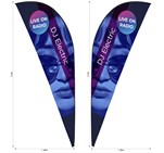 Legend 3m Sublimated Sharkfin Double-Sided Flying Banner Skin (Excludes Hardware)