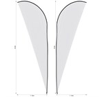 Legend 4m Sublimated Sharkfin Double-Sided Flying Banner Skin (Excludes Hardware) SKIN-7014_SKIN-7014-PAIR-NO-LOGO