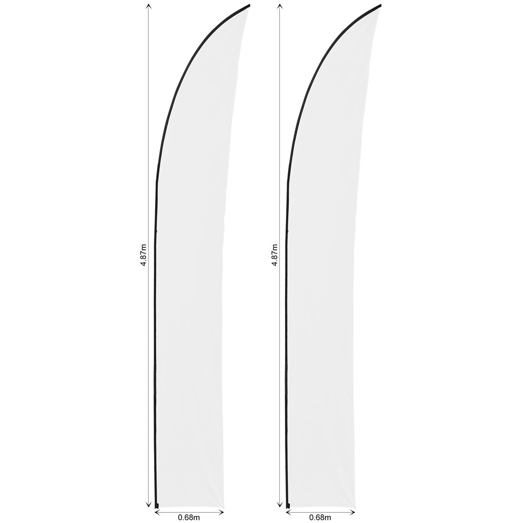 Legend 4m Sublimated Arcfin Flying Banner Skin - Set Of 2 (Excludes Hardware)