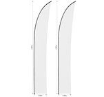 Legend 4m Sublimated Arcfin Flying Banner Skin - Set Of 2 (Excludes Hardware) SKIN-7024_SKIN-7024-PAIR-NO-LOGO