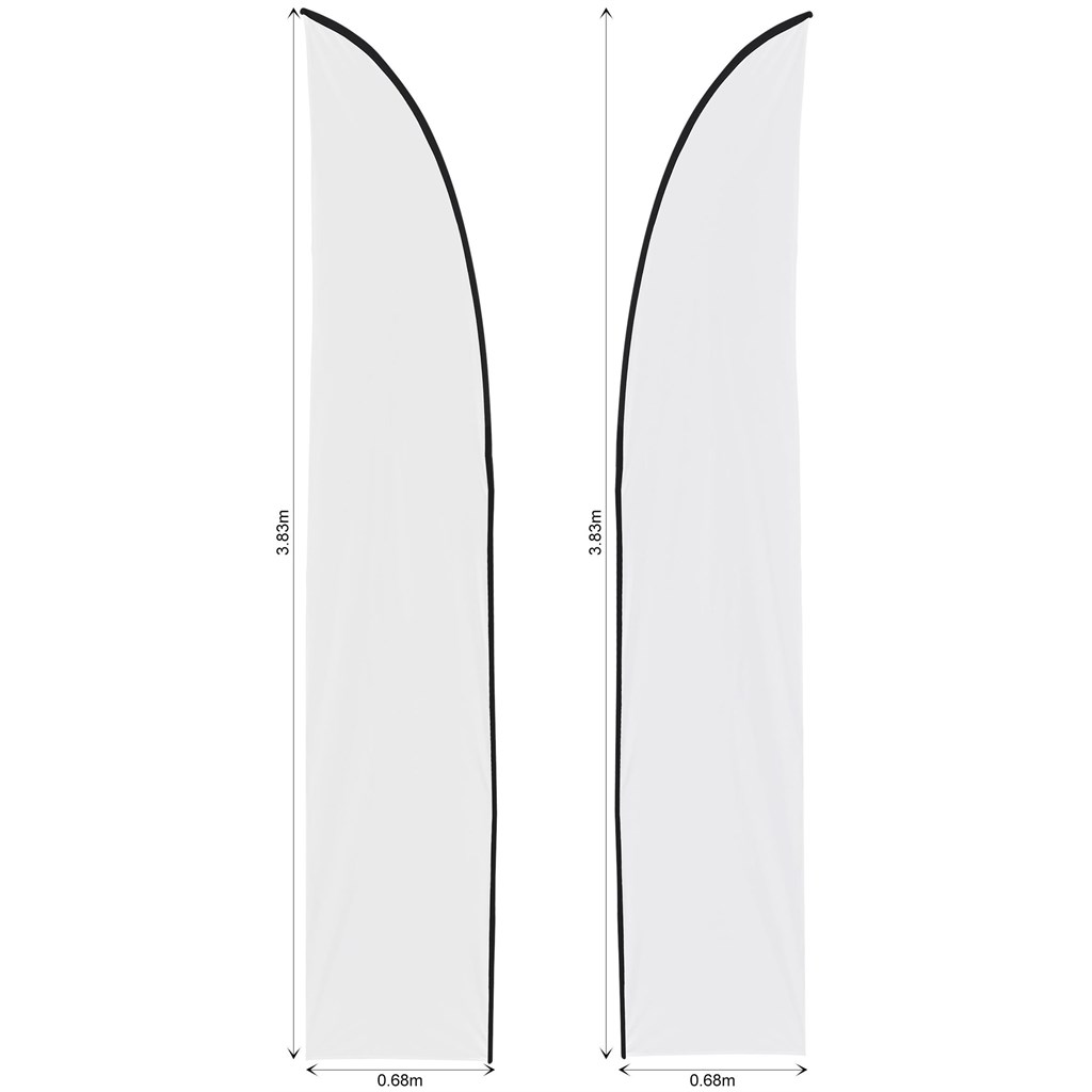 Legend 3m Sublimated Arcfin Double-Sided Flying Banner Skin (Excludes Hardware)