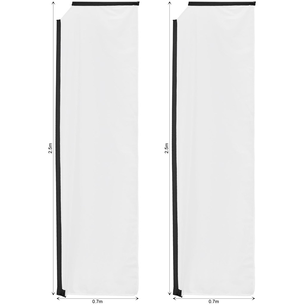 Legend 3m Sublimated Telescopic Flying Banner Skin - Set Of 2 (Excludes Hardware)