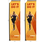 Legend 3m Sublimated Telescopic Flying Banner Skin - Set Of 2 (Excludes Hardware)