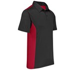Mens Glendower Golf Shirt Black Red
