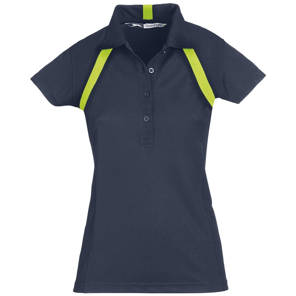 Ladies Jebel Golf Shirt - Navy Lime