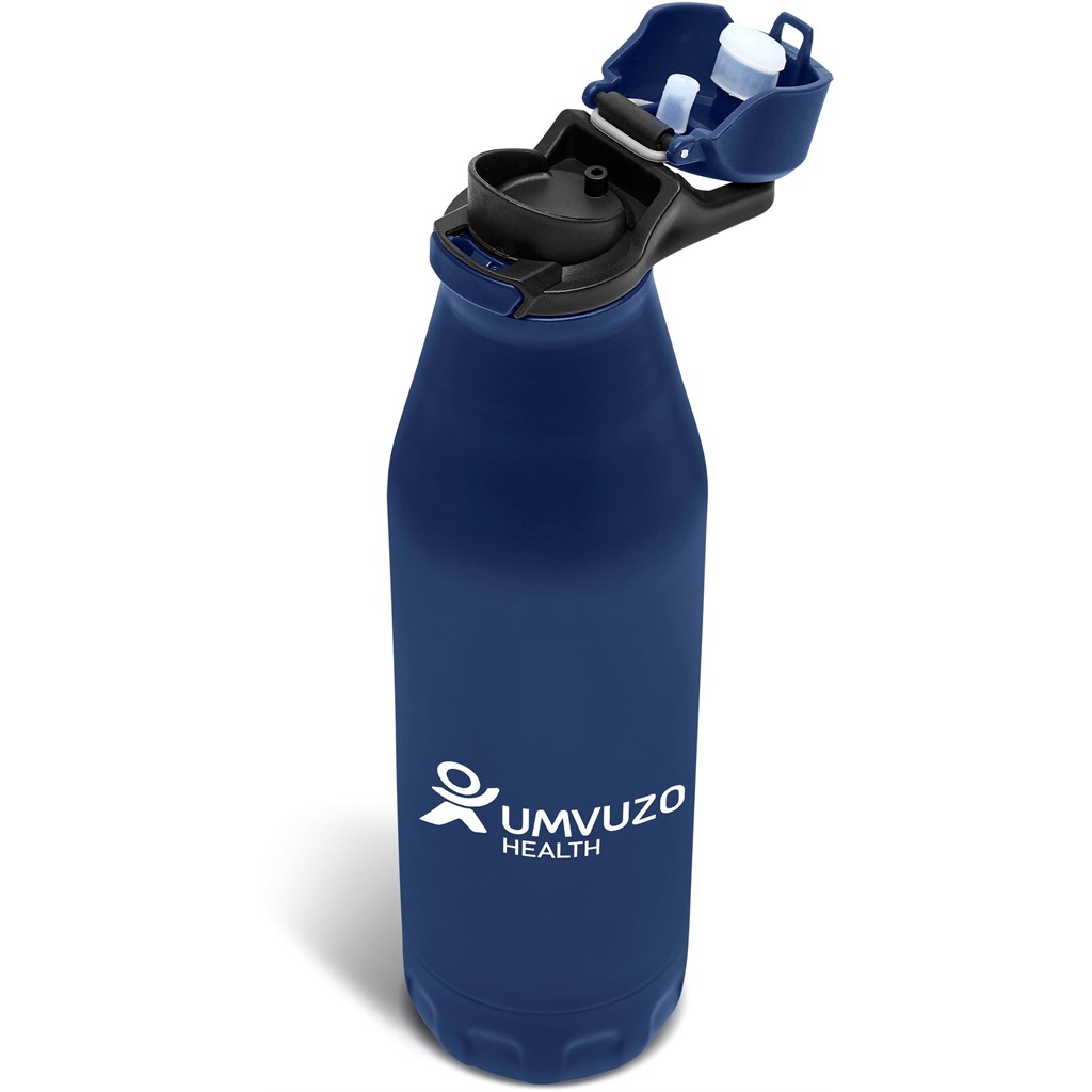 Slazenger Novac Stainless Steel Vacuum Water Bottle - 500ml - Navy