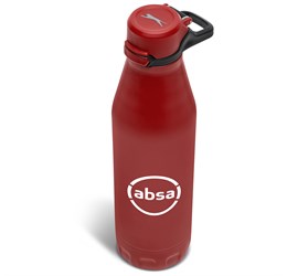 promo: Slazenger Novac Stainless Steel Vacuum Water Bottle 500ml Red (Red)!