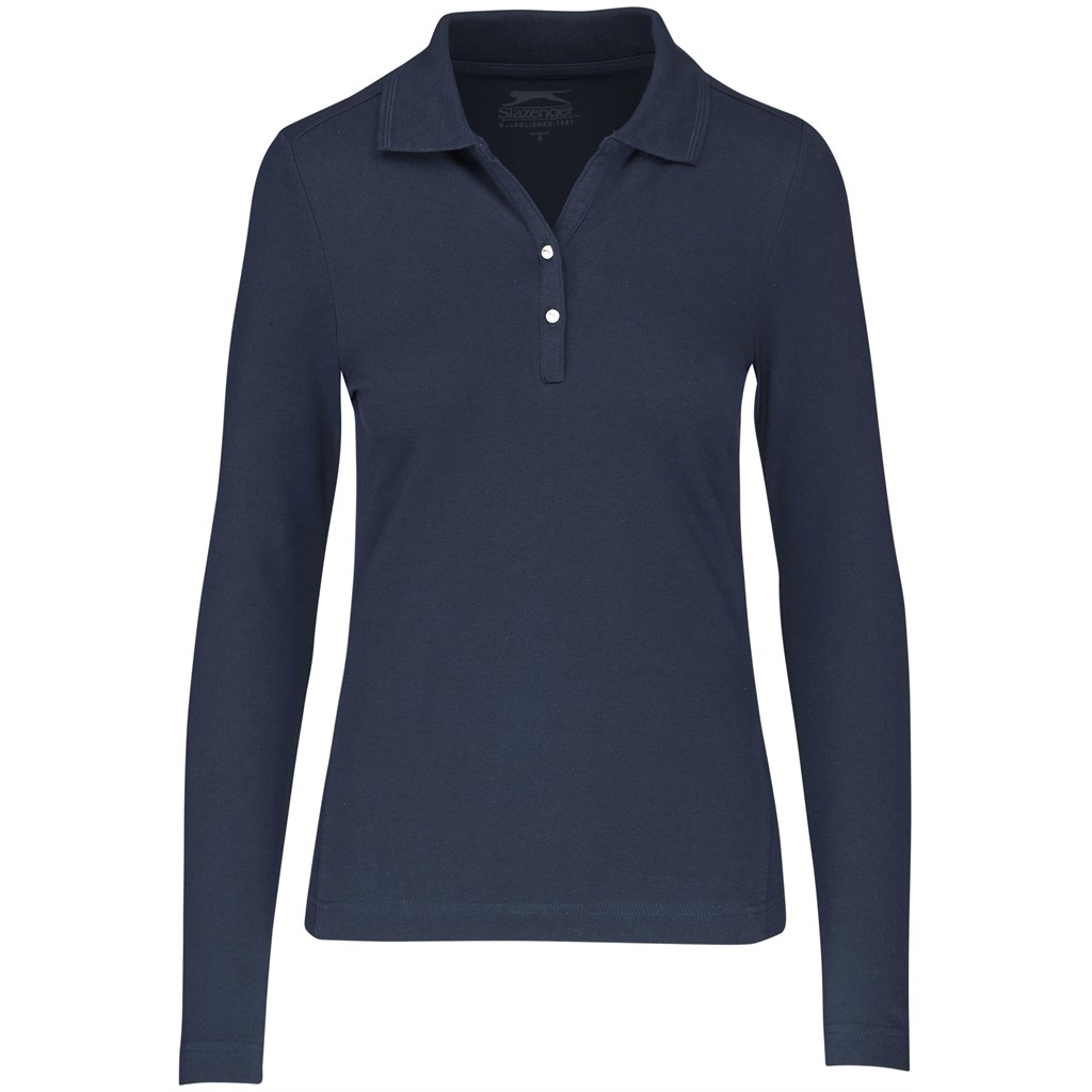 Ladies Long Sleeve Zenith Golf Shirt - Navy