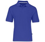 Mens Crest Golf Shirt Blue