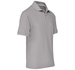 Mens Crest Golf Shirt Grey