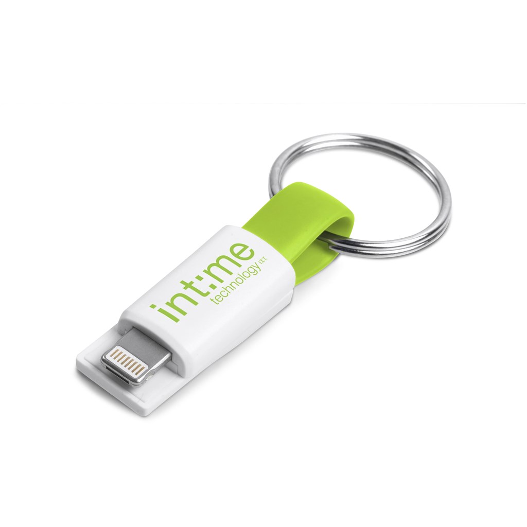 Ready-Charge 2-In-1 Connector Cable Keyholder - Lime