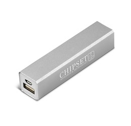 Odeon Executive Power Bank - 2,200mAh - Silver