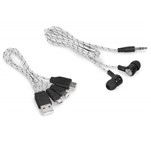 Altitude Orleans 3-In-1 Connector Cable & Earbuds Grey