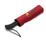 Whimsical Auto-Open Compact Umbrella Red