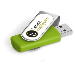 Axis Dome Flash Drive - 8GB - Lime