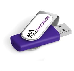 Axis Dome Flash Drive - 8GB - Purple