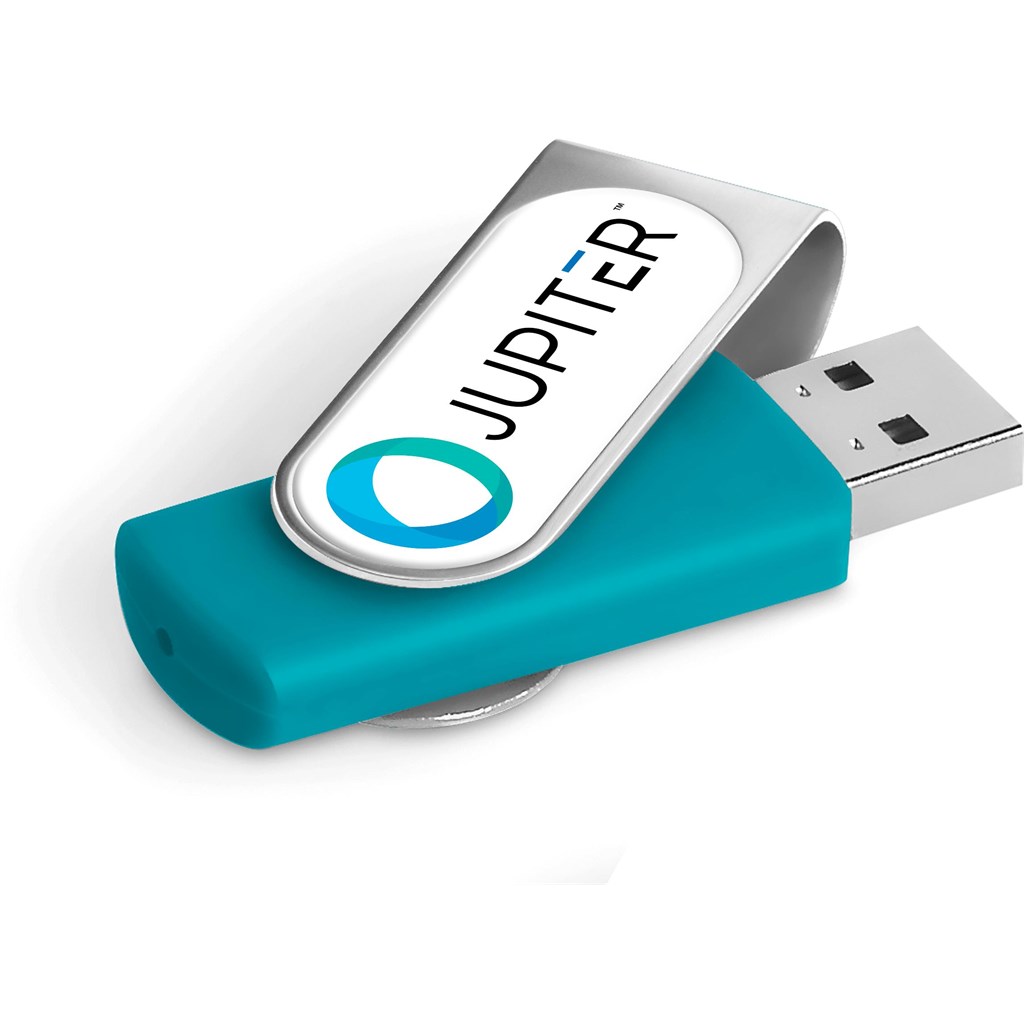 Axis Dome Flash Drive – 8GB – Turquoise