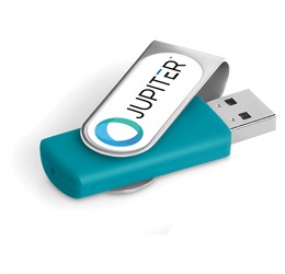 Axis Dome Flash Drive - 8GB - Turquoise