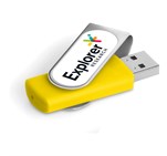 Axis Dome Flash Drive - 8GB - Yellow