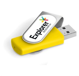 Axis Dome Flash Drive - 8GB - Yellow