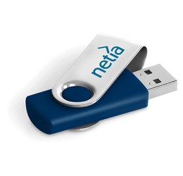 Axis Glint Flash Drive - 8GB - Navy