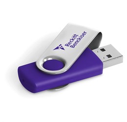 Axis Glint Flash Drive - 8GB - Purple