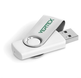 Axis Glint Flash Drive - 8GB - Solid White