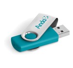 Axis Glint Flash Drive - 8GB - Turquoise
