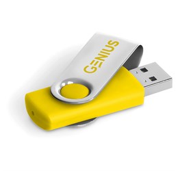 Axis Glint Flash Drive - 16GB - Yellow