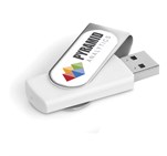 Axis Dome Flash Drive - 32GB Solid White