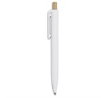 Altitude Tickit Recycled Plastic & Bamboo Ball Pen Solid White
